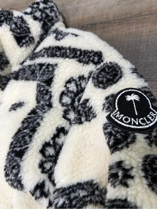 Moncler Palm Angels Baden printed fleece down puffer jacket - Picture 4 of 12